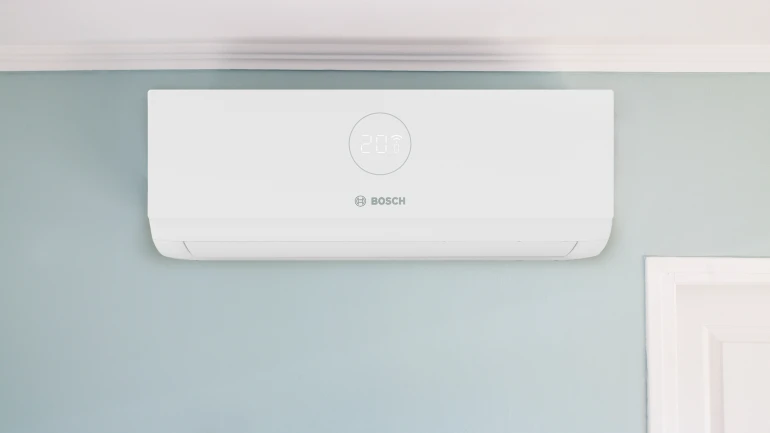 Opgeleverde airco in woonkamer